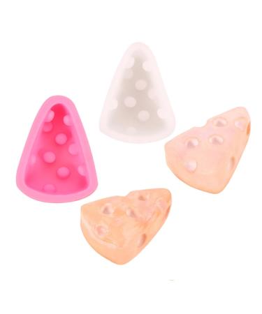 HOMSFOU Cupcakes Raclette Silicone Fondant Molds Silicone Chocolate Fondant Silicone Molds Silicone Pastry Mould Chocolate Cake Silicone Molds for Soap Fondant Mould Brownie 3D Non Stick 10.5x6.2x3.5cmcm Pink