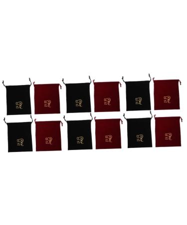 Healeved 12 Pcs Storage Bag Drawstring Jewelry Pouches Blow Dryer Bag Hair Dryer Carrier Bags Fabric
