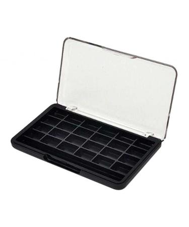 Sharplace 24 Grids Empty Eyeshadow Palette with Clear Lid - Ideal for Lipstick Blush & Powder - Black - International Shipping Available - Buy Online on SooperMarket.com