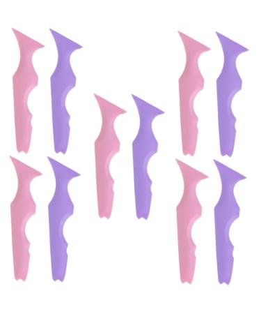 FRCOLOR 10 Pcs Silicone Beauty Ruler Mascara Drawing Silicone Eyebrow Stencil Girl Supplies Makeup Supplies Eyebrow Stencils Lipstick Drawing Aid Eyeliner Wearing Aid Makeup Supply