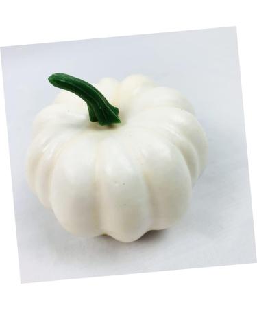 IMIKEYA 6pcs Halloween Pumpkin Crafts Halloween Foam Pumpkins White Pumpkins Orange Decor Simulation Artificial Pumpkin Painted Pumpkins Fake Pumpkins Diy Shape Mini Decorations - Buy Online on SooperMarket.com