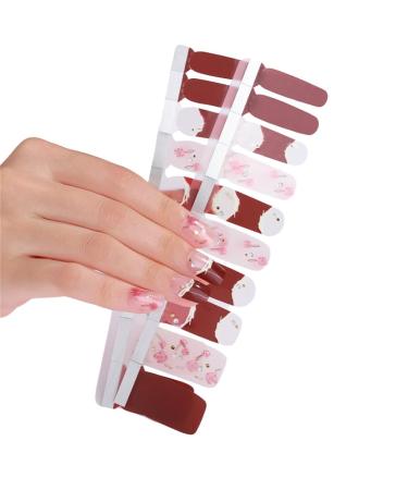 Gradient Full Nail Stickers Full Wrap Nail Stickers Self-Adhesive Nail Decal Strips For Nail Decorations ZL0465