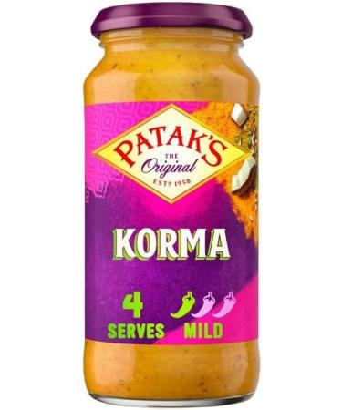 Curry Sauce Bundle with Patak Korma Curry Sauce 450g Butter Chicken Sauce 450g and Tikka Masala Sauce 450g (3 Pack) - Buy Online on SooperMarket.com