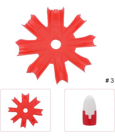 Professional Small 1-11 Sizes V Shaped Cutter French Manicure Nail Art Tool Poly Tips Pink White Trimmer UV Gel Nail Polish HJ-NAT139-No.3  - Buy Online on SooperMarket.com