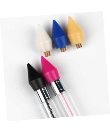 POPETPOP 5pcs Tools Rhinestone Applicator Rhinestone Picker Refills Nail Rhinestone Picker Gem Picker Tool Diamond Art Pen Tip Diamond Art Pen Refill Wax Rhinestones Accessories 2.85X1.50X1.50CM Black - Buy Online on SooperMarket.com