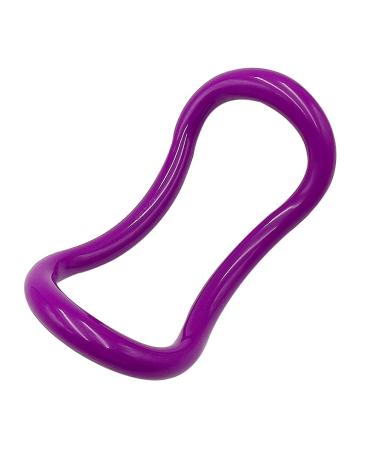 Liujiami pilates circle yoga ring fitness devices fascia stretching training tool for thighs shoulders back arm and legs violet