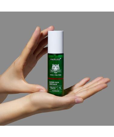 Medicube Super Cica Ampoule | 61.5% Centella Asiatica Extract for Damaged Skin | Instant Soothing & Calming | Korean Skincare (1.35fl.oz.) - Shop Now - Buy Online on SooperMarket.com