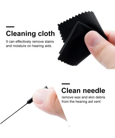 Hearing Aid Maintenance Kit - 7 Piece Cleaning Tools & Earphone Cleaner Kit with Vent Cleaner, Steel Pick, Screw Driver, Brush & Carrying Case - Buy Online on SooperMarket.com