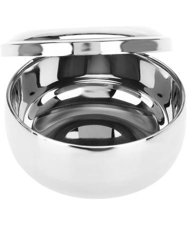 Sleek Stainless Steel Shaving Soap Bowl - Ideal for Business Beards | Universal Size & Modern Design - Buy Online on SooperMarket.com