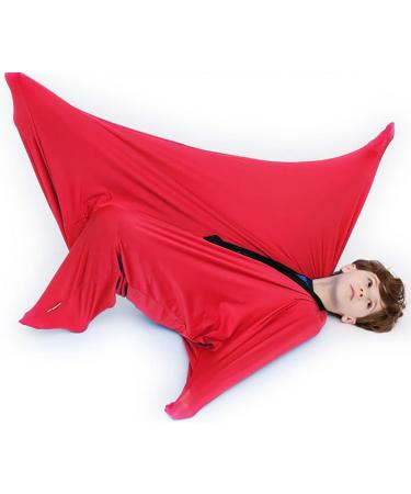 ZYUBOESO Relaxing Sensory Toys for compression Body sock for autism Suitable processing disorders Wrap to Relieve Stress Suitable for children's adult size (Color : Red Size : S/Small) S/Small Red