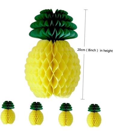16 Pcs Plant Ornament Honeycomb Party Favors Party Decor Honeycomb Pineapple Yellowx2pcs 8PCS 20CMx2pcs - Buy Online on SooperMarket.com