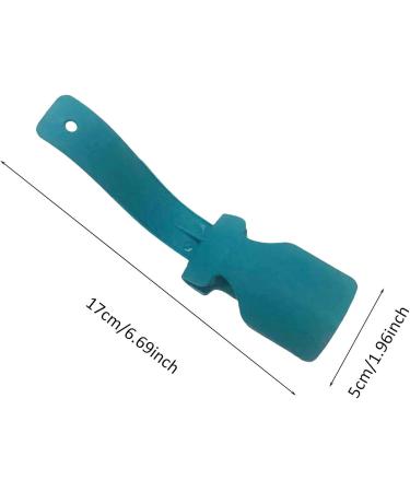 Virtcooy Shoe Lifting Aid | Unisex Sock Slider - Shoe Horn Shoe Wearing Aid Tool with Travel Handle Easy to Put On and Take Off Blue - Buy Online on SooperMarket.com