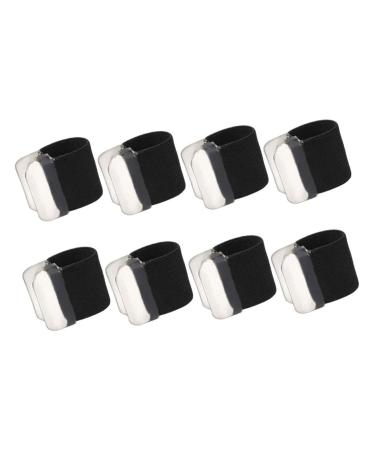 FOMIYES 4 Pairs Toe Separator Toe Straightener Toe Stretcher Orthopedic Bunion Toe Bunion for Women Toe Spreader Men Flexible Orthopaedic Bunion Elastic Soft Black Man Black 2.5x2cm