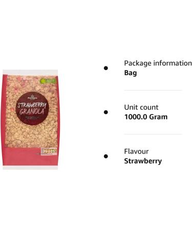 Morrisons Strawberry Granola 1kg - Buy Online on SooperMarket.com