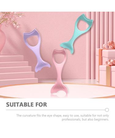 2pcs Silicone Eye Makeup Tools - Eyeliner Stencils & Mascara Aid for Women | Perfect Purple Makeup Accessories - Buy Online on SooperMarket.com
