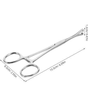 CORHAD Reptile Feeding Clip Reptile Tongs Feeding Reptile Tools Stainless Steel Silver - Buy Online on SooperMarket.com