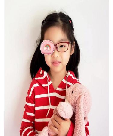 Single Silky Lovely Cartoon Eye Patch Glasses Cover Lazy Training Amblyopia Strabismus Corrected Eye Patches for Children's - (Rosette Pattern) Left Eye - Buy Online on SooperMarket.com