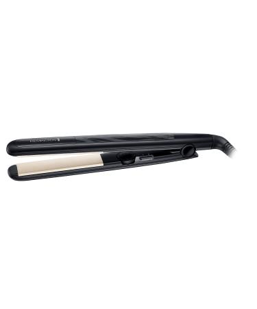 Remington Ceramic Straight 230 Tourmaline Hair Straighteners 15 Seconds Heat Up Time with Variable Temperature Setting - S3500 Black Single