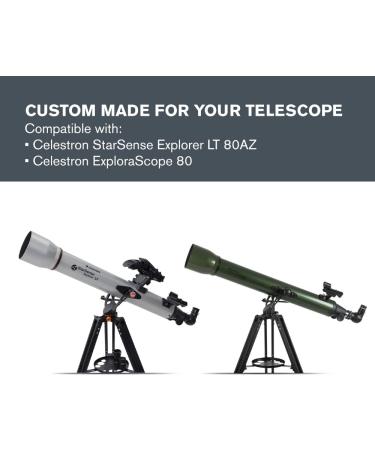 Celestron EclipSmart Safe Solar Eclipse Telescope Filters | ISO 12312-2 Compliant | Works with 80mm Telescopes | Observe Solar Eclipses and Sunspots | Natural Orange Tint - Buy Online on SooperMarket.com