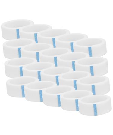 minkissy Gulonb 20 Rolls non-woven fabric supplies adhesive tape under adhesive eyelash tape eyes Easy to roll grafting tape grid white duct tape eyelash makeup belt White Put 3.5x1.2cm White 2