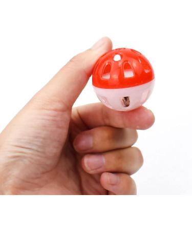 Voviggol 12 Pack Cat Toys - 4cm Bell Balls for Kittens & Cats | Durable Plastic Pet Toys - Buy Online on SooperMarket.com