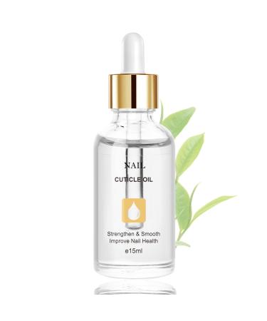 Nail Oil Cuticle 15ml with Vitamin E & B Cuticle Oil for Nails Jojoba Nail Cuticle Oil Nail Oil Soothe Moisturize with Dropper Design for Dry Rough Nail Care Repair (Tea Tree)