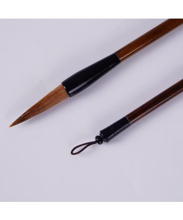 Hbasyp Chinese Traditional Calligraphy Brush Set - Wolf Hair/Sumi Drawing/Painting Set - Small Brown Box - Buy Online on SooperMarket.com