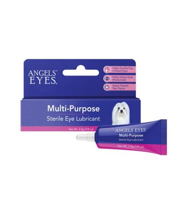 ANGELS' EYES Multi-Purpose Sterile Eye Lubricant | Soothes Dry Irritated Eyes | Safe for Dogs and Cats | Moisturize and Relieves Dry Itchy Eyes | Tears and Discharge | 3.5g