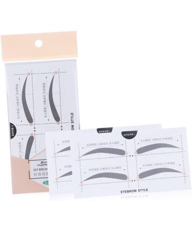 Gogogmee 2 Make up Kits Eyebrow Shaper Stencil Eyebrow Template Eyebrow Stickers A607 Card Simple - Buy Online on SooperMarket.com