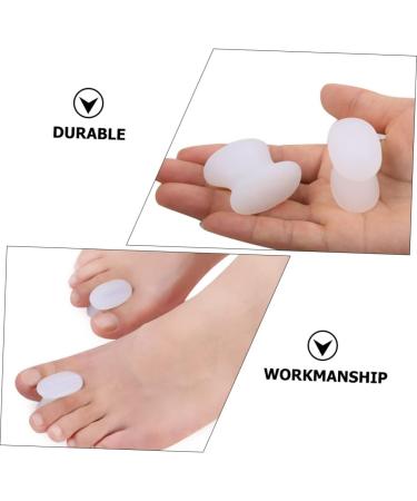 8pcs Toe Separator & Nail Protector Set | Big Toe Night Splint & Yoga Separator | Bunion Guard & Orthotic Foot Support | White Sebs Gel Material - Buy Online on SooperMarket.com