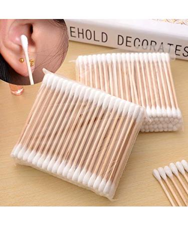 100 Sanitary Napkins & Wooden Double Head Makeup Remover Cotton Swabs - Eco-Friendly Soft & Great for Travel | International Shipping - Buy Online on SooperMarket.com
