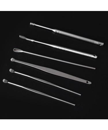 Minkissy 18PCS Stainless ANC Ear Buds and Ear Cleaner Set - Earpick Wax Removal Tool Kit with Ear Plugs - Buy Online on SooperMarket.com