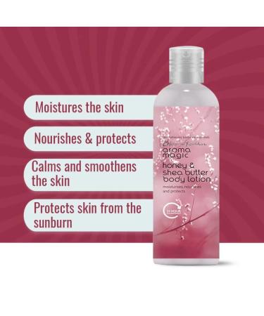 Aroma Magic Honey & Shea Butter Body Lotion with SPF 25 - Nourishing Sun Protection for Smooth Skin | 7.44 Fl Oz | International Shipping Available - Buy Online on SooperMarket.com