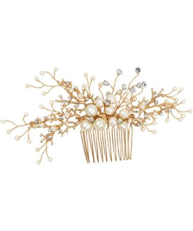 Angoily Tiara Bride Insert Comb Women Hairpin Bridal Headdress Wedding Miss Hair Comb - Buy Online on SooperMarket.com