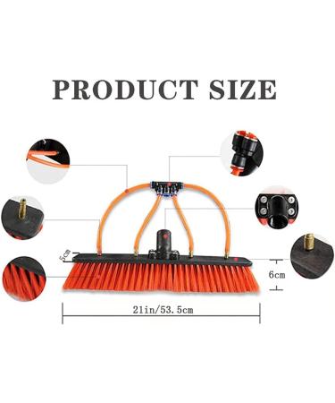 Window Cleaning Pole Water Fed Extendable Brush for Indoor/Outdoor High Window Extension Cleaning Pole Window Washing Equipment/10.8M/35Ft 55cm Brush Head 11M/36FT - Buy Online on SooperMarket.com