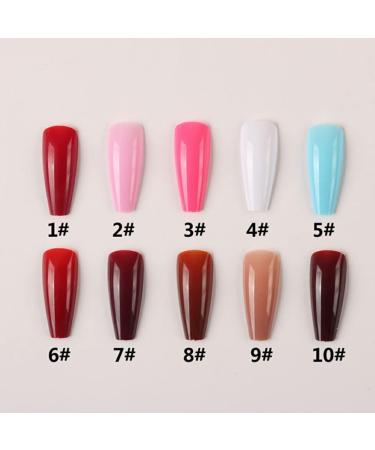 kawehiop 24 Pieces Extra Long Press on Nails Artificial DIY Solid French Graceful Colour-fast Nail for Manicure Salons Art - Buy Online on SooperMarket.com