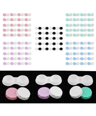 Bonarty 20pcs L/R Marked Mini Contact Lens Box Travel Lenses - Pink as described - Buy Online on SooperMarket.com
