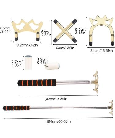Retractable Billiard Bridge Stick with Removable Head Set & Cue Tips Cover - Pool Table Accessory for Game Competition (1 Set) - Buy Online on SooperMarket.com