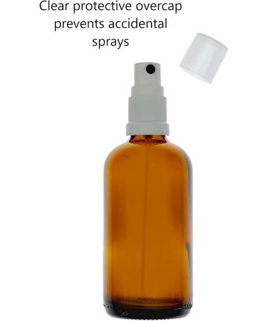 Buy 5 x 100ml Brown Glass Spray Bottles with Pump Atomizer & Protective Cap - Ideal for Essential Oils & DIY Projects | International Shipping Available - Buy Online on SooperMarket.com