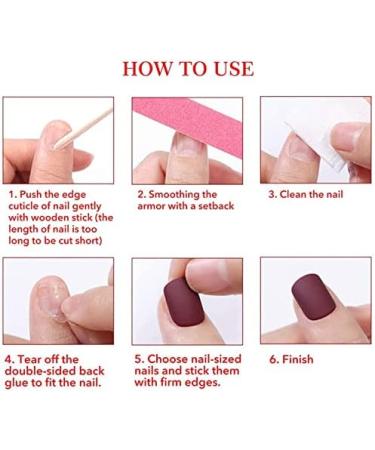 U-K Fake Nail Pink Heart False Nail Acrylic Full Cover Fingernails Press on Nails Set Artificial Long False Nail for Women Girls 24 PCS Practical & Professional - Buy Online on SooperMarket.com