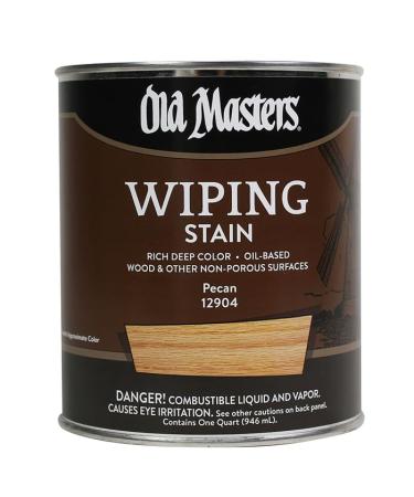 Old Masters Semi-Transparent Pecan Oil-Based Wiping Stain 1 qt.