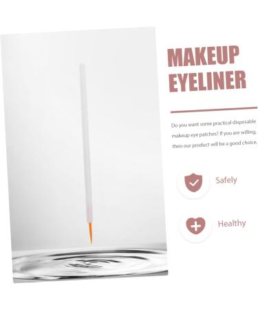 MUSISALY 100pcs Disposable Eyeliner Brush Eyeliner Blending Brush Make up Kit Cosmetic Eye Brush Nylon White - Buy Online on SooperMarket.com