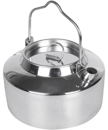 BESPORTBLE 1.2L Stainless Steel Camping Kettle - Lightweight Outdoor Hiking Gear with Handle | Portable Tea Coffee Pot for Campers - Buy Online on SooperMarket.com