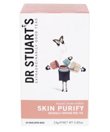 Dr Stuarts Skin Purify Herbal Tea 15 Bags - Made in a Carbon Neutral Factory - Queens Award for Enterprise