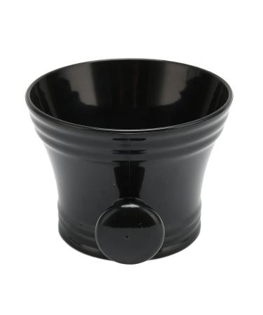 Jauarta Large Capacity Shaving Soap Cup - Portable Black Plastic Razor Holder with Comfortable Handle for Home & Travel Hairdressers - Buy Online on SooperMarket.com