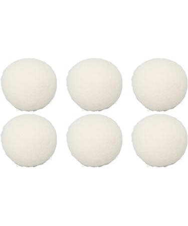 Fabric Softener Ball Skin Friendly 6 Pieces Static Reduction Safe Reusable Wool Drying Balls Bag Packed for Clothes (6cm) - Buy Online on SooperMarket.com