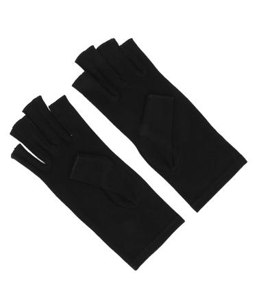 Arthritis Compression Gloves Rheumatoid Wearable Compression Gloves Polyester Warm Safe Soft Fingerless Typing Gloves for Men Medium