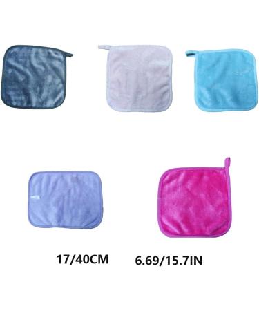 Dajidafu 10 Pieces Face Cleaning Cloth Reusable Washable Replacement Solid Color Hanging Girls Makeup Cosmetic Remover Pad Pink - Buy Online on SooperMarket.com