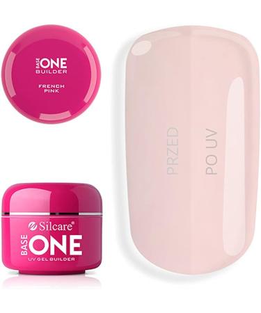 Silcare Base One French Pink Gel Builder 50g - Professional Nail Enhancement - Buy Online on SooperMarket.com