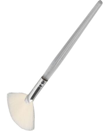 Face Mask Fan Brush Soft Makeup Beauty Brush Tool Face Mask Brush Applicator Transparent Handle Cosmetic Flat Facial Brush for Beauty Salon Large - Buy Online on SooperMarket.com